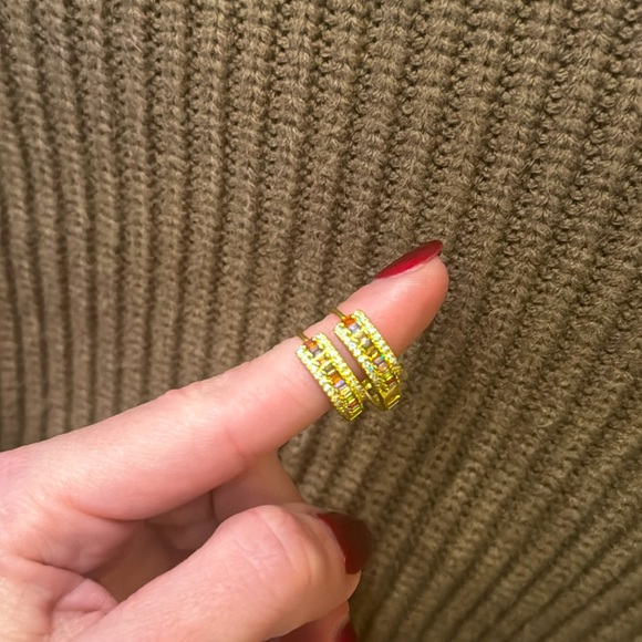 Beautiful Multi-Color Mini Hoops - Picture 4 of 6